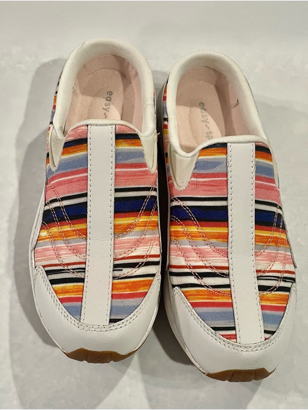 Easy Spirit Women’s Traveltime Multicolor Striped Slip-On Shoes 6N